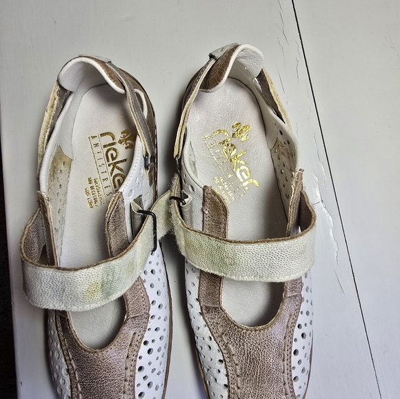 RIEKER Women's Celia Stone Beige Antistress Shoes Excellent condition Size 37 - Picture 9 of 12